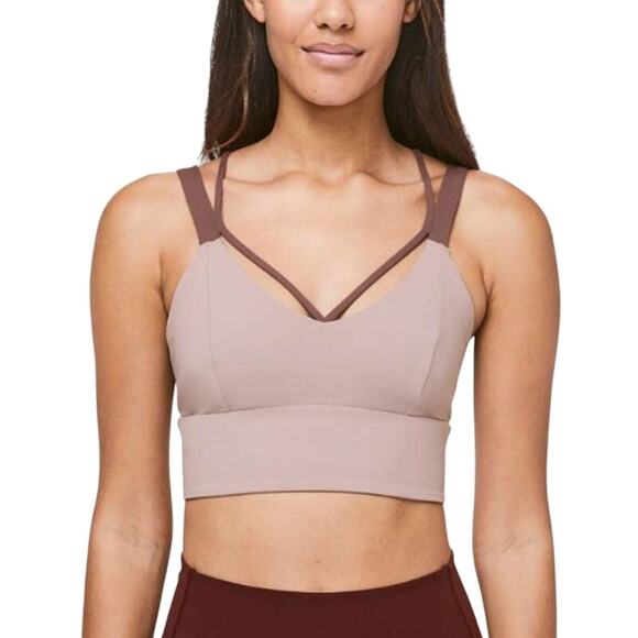 Lululemon 6 Pushing Limits Bra Light Support For C/D Cup Smoky Blush - Picture 1 of 9
